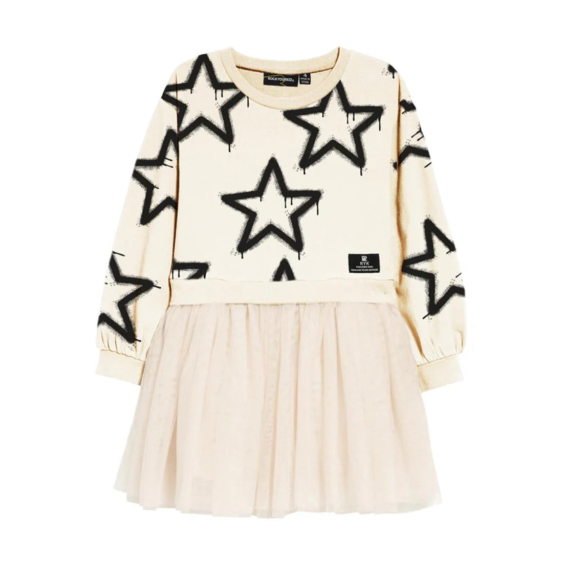RYB STARS SWEATSHIRT DRESS