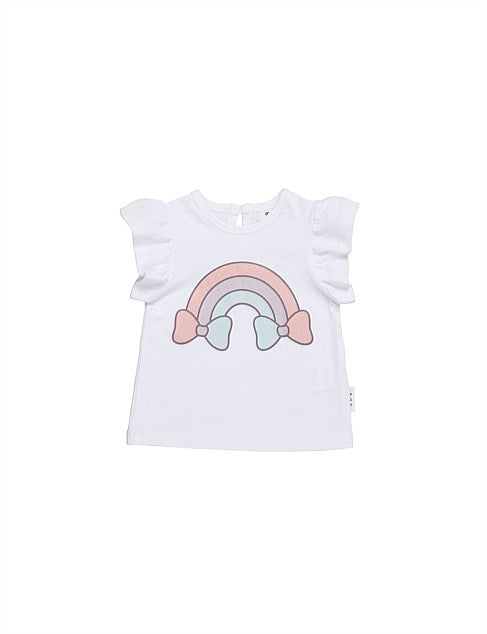 HUX RAIN BOW FRILL T-SHIRT