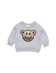 HUX RAINBOW SMILE BEAR SWEATSHIRT