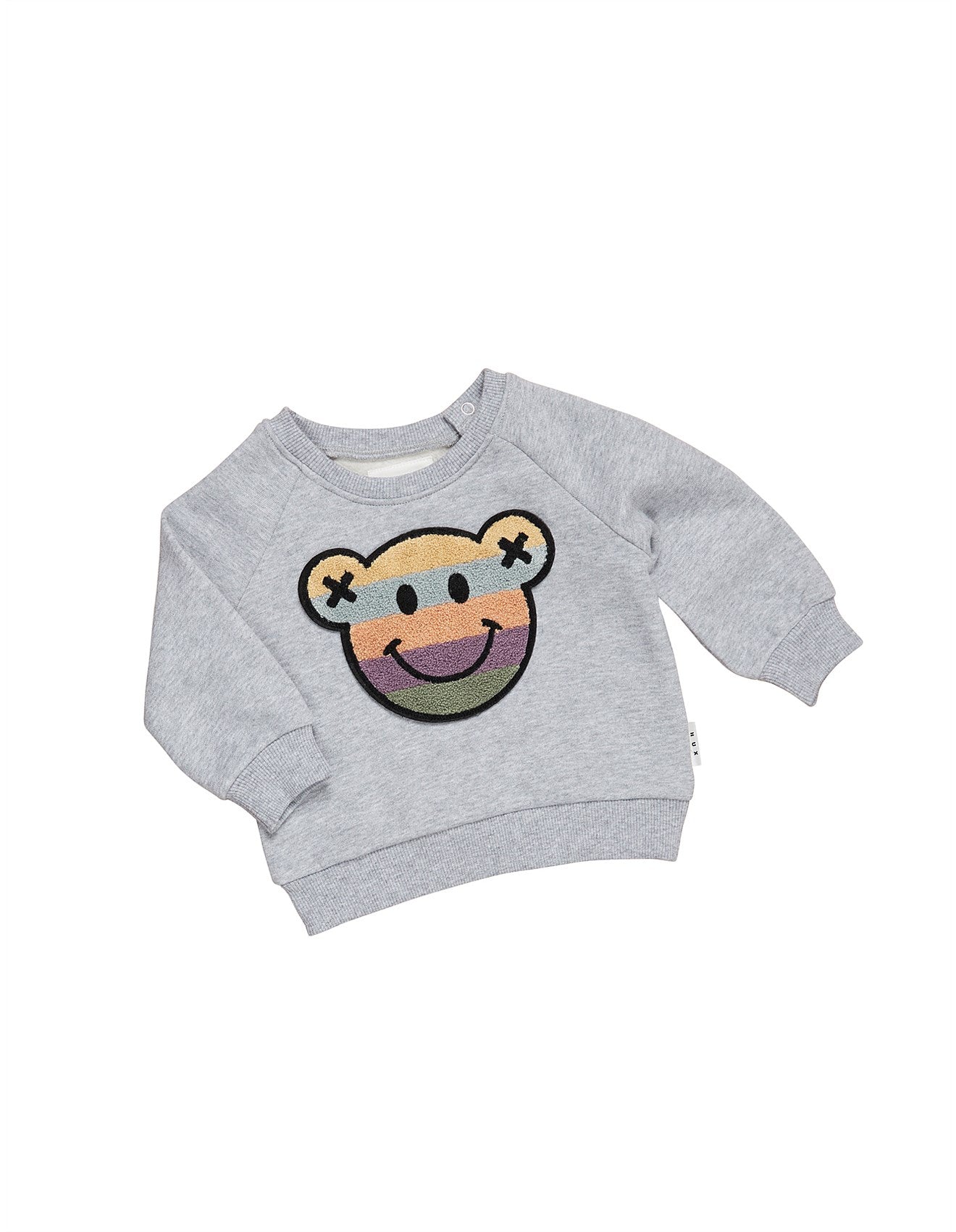HUX RAINBOW SMILE BEAR SWEATSHIRT