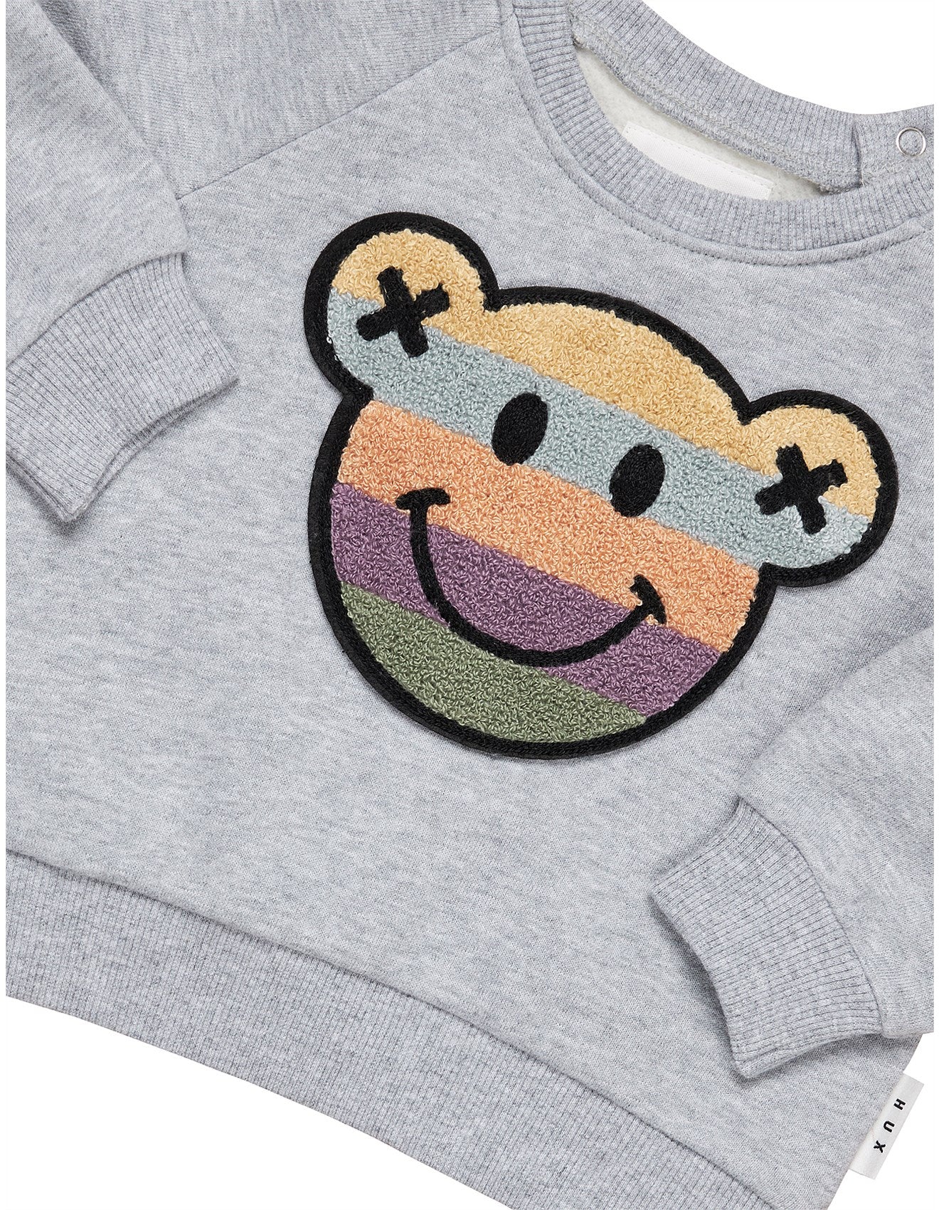 HUX RAINBOW SMILE BEAR SWEATSHIRT