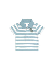 HUX T-REX STRIPE POLO T-SHIRT