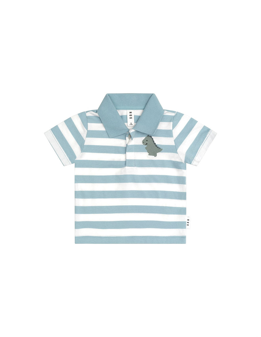 HUX T-REX STRIPE POLO T-SHIRT