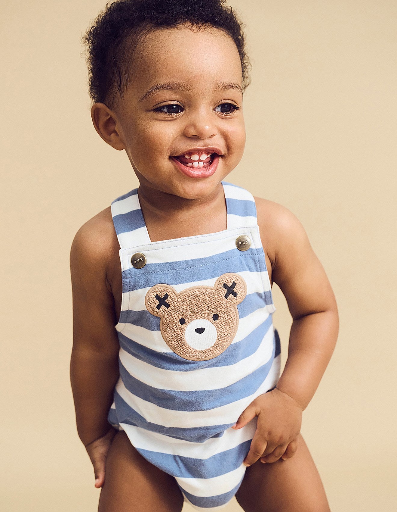 HUXBEAR STRIPE ONESIE