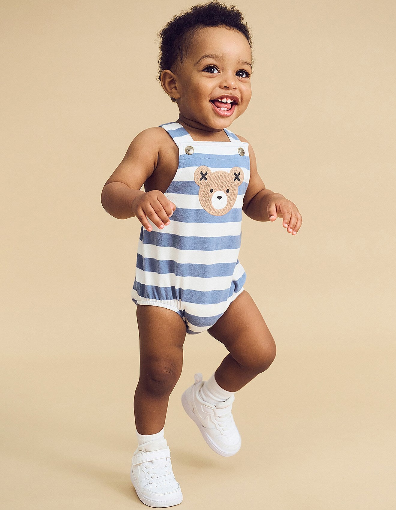 HUXBEAR STRIPE ONESIE