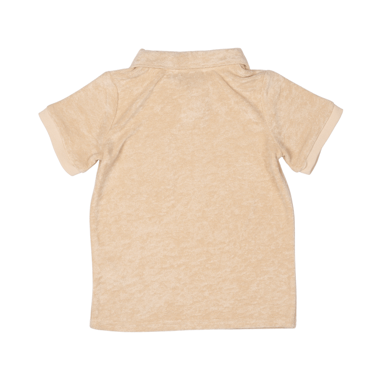 RYB PUMICE TERRY TOWELLING POLO T-SHIRT