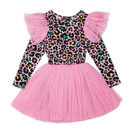 RYB BLONDIE RUFFLE LONG SLEEVE CIRCUS DRESS