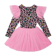 RYB BLONDIE RUFFLE LONG SLEEVE CIRCUS DRESS