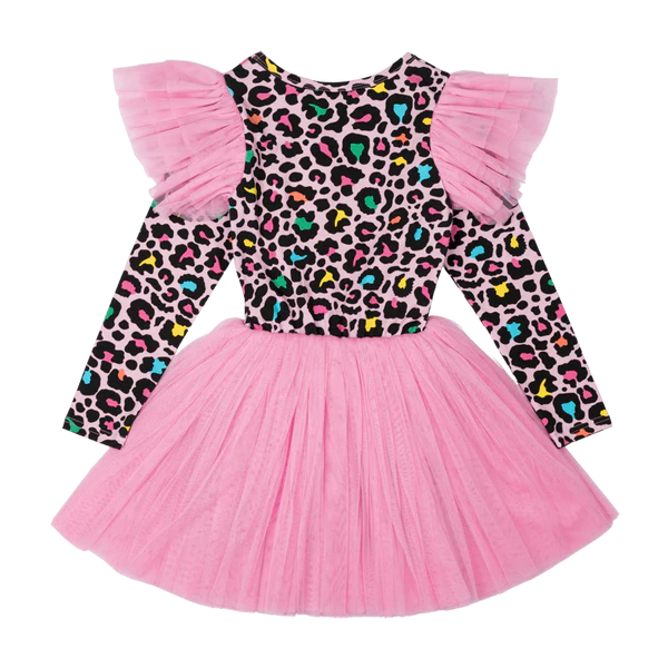 RYB BLONDIE RUFFLE LONG SLEEVE CIRCUS DRESS