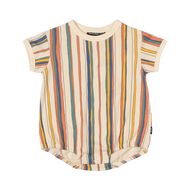 RYB STRIPE POLO OVERSIZED BABY BODYSUIT