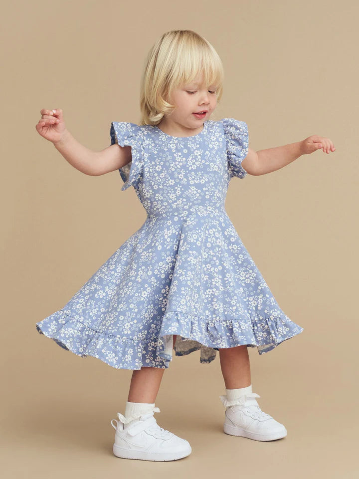 HUX FLORAL LAKE SWING DRESS