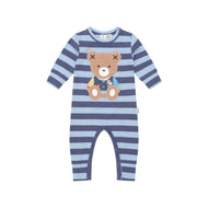 HUX COLLEGE BLUE STRIPE ROMPER