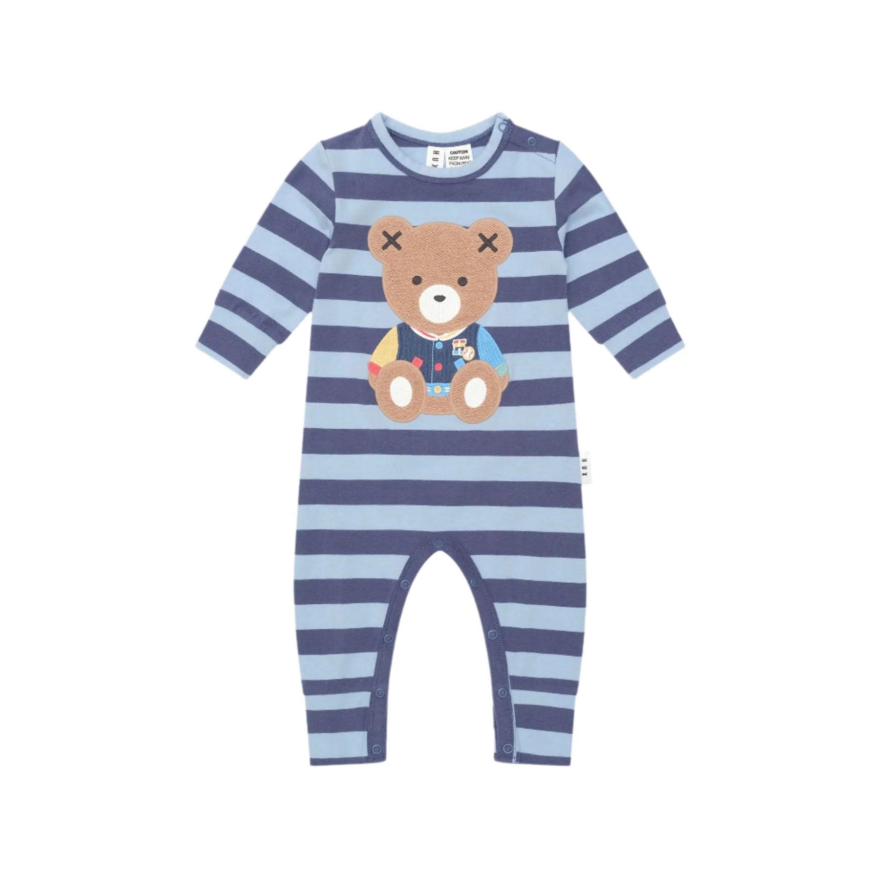 HUX COLLEGE BLUE STRIPE ROMPER