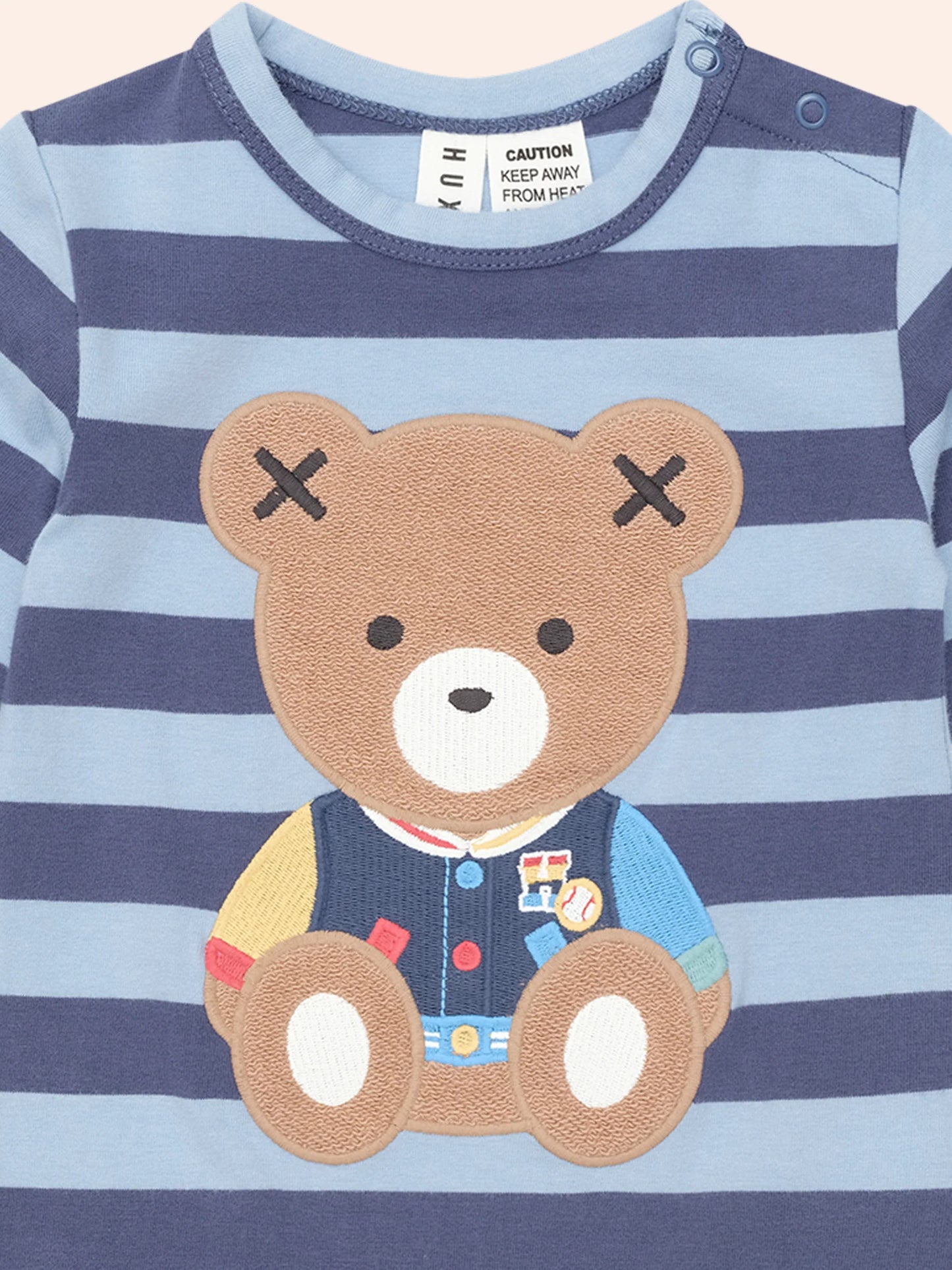 HUX COLLEGE BLUE STRIPE ROMPER