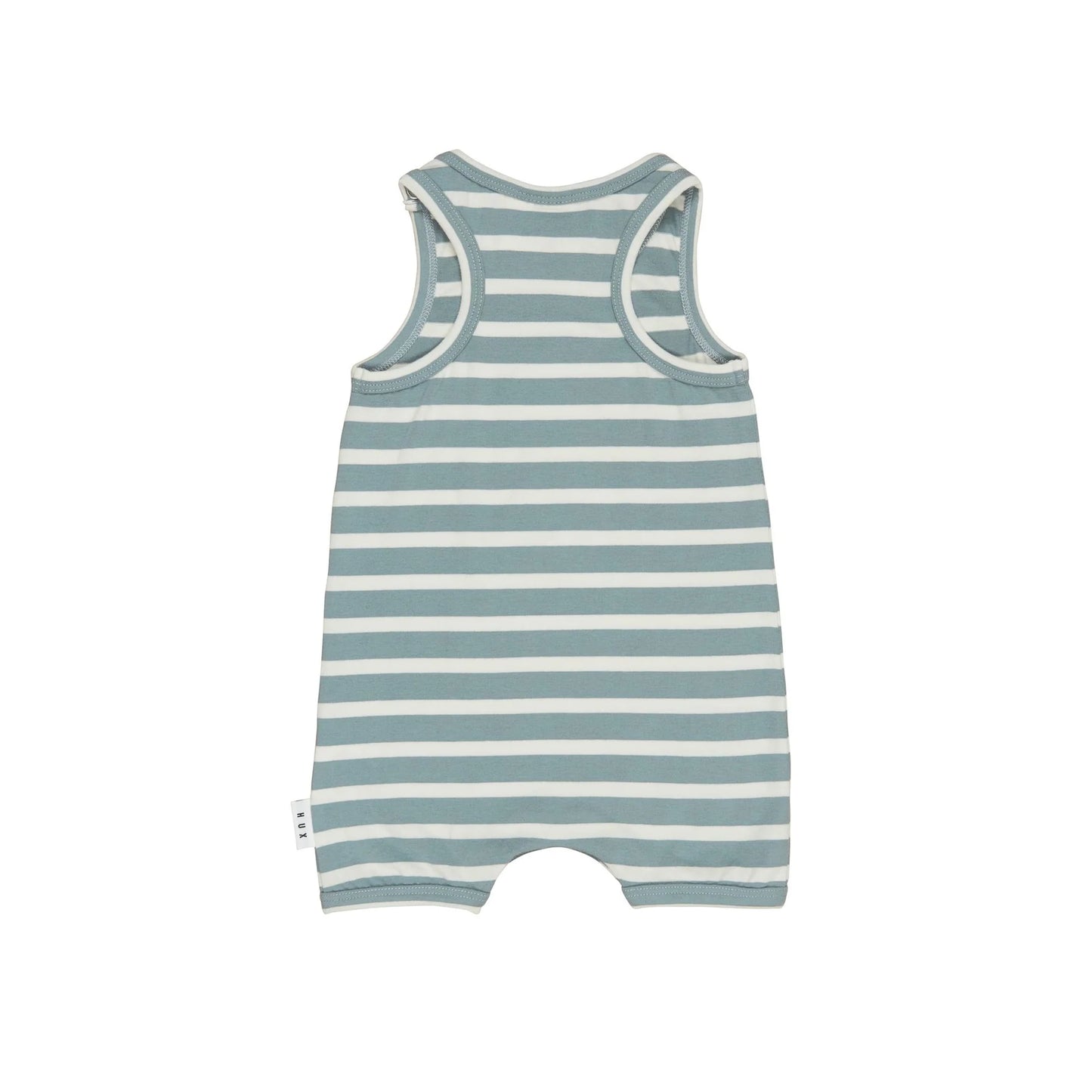 HUX CONSTRUCTION DINO STRIPE SLEEVELESS ROMPER