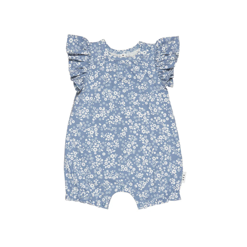 HUX FLORAL LAKE BUBBLE ONESIE