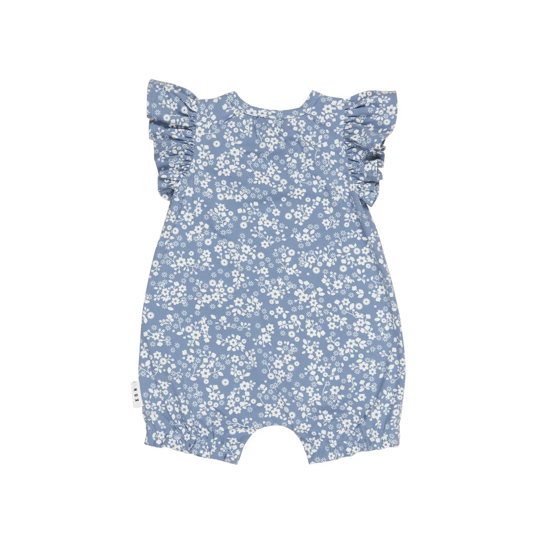 HUX FLORAL LAKE BUBBLE ONESIE