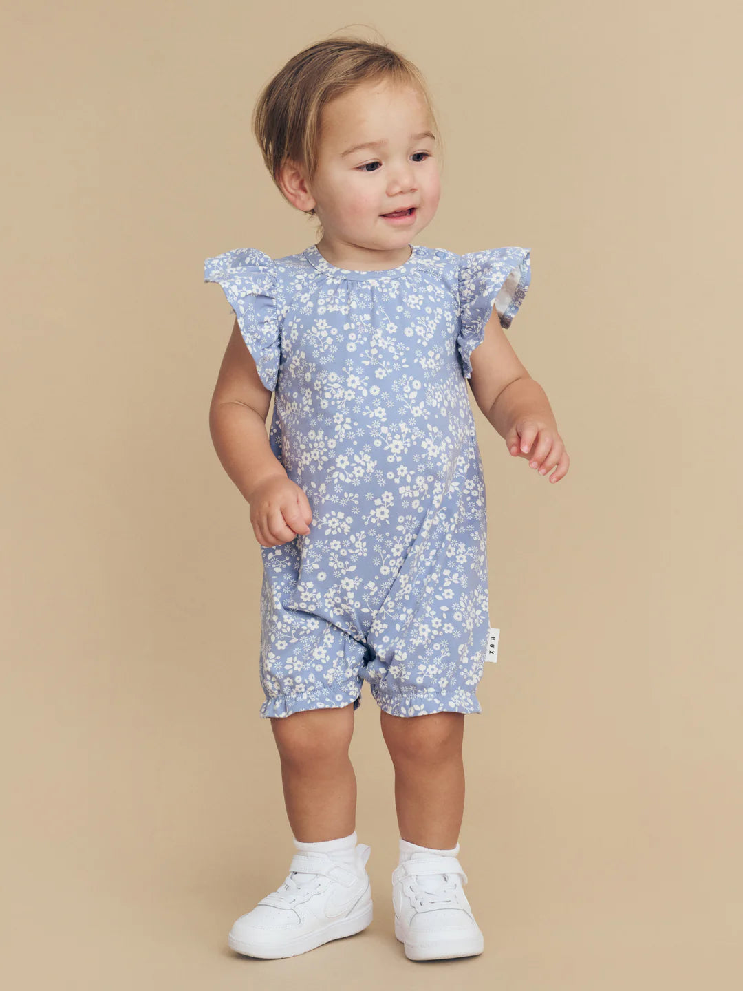 HUX FLORAL LAKE BUBBLE ONESIE