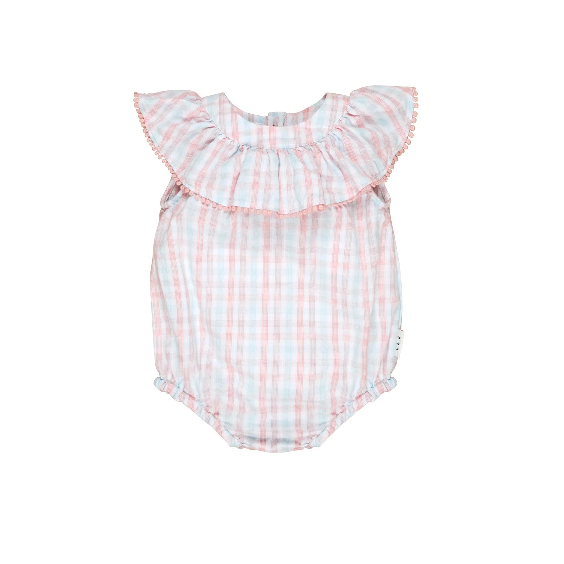 HUX JEWEL CHECK PLAYSUIT