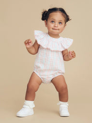 HUX JEWEL CHECK PLAYSUIT