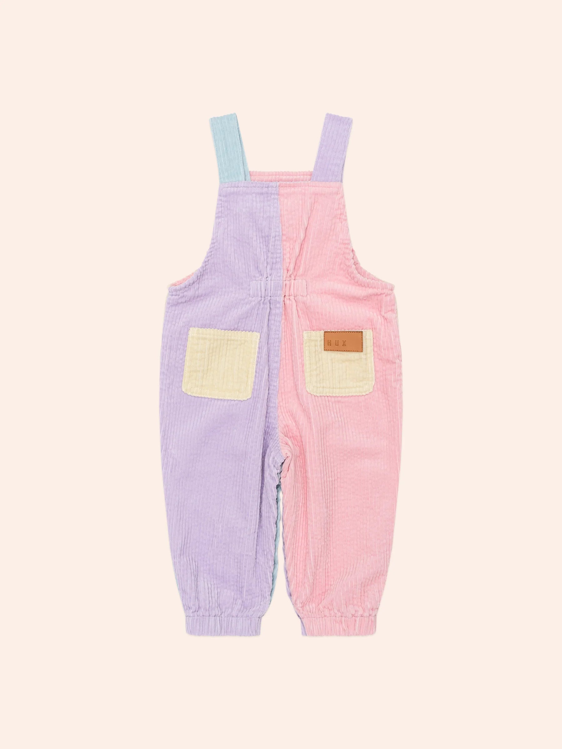 HUX BLUSH COLOUR BLOCK OVERALLS