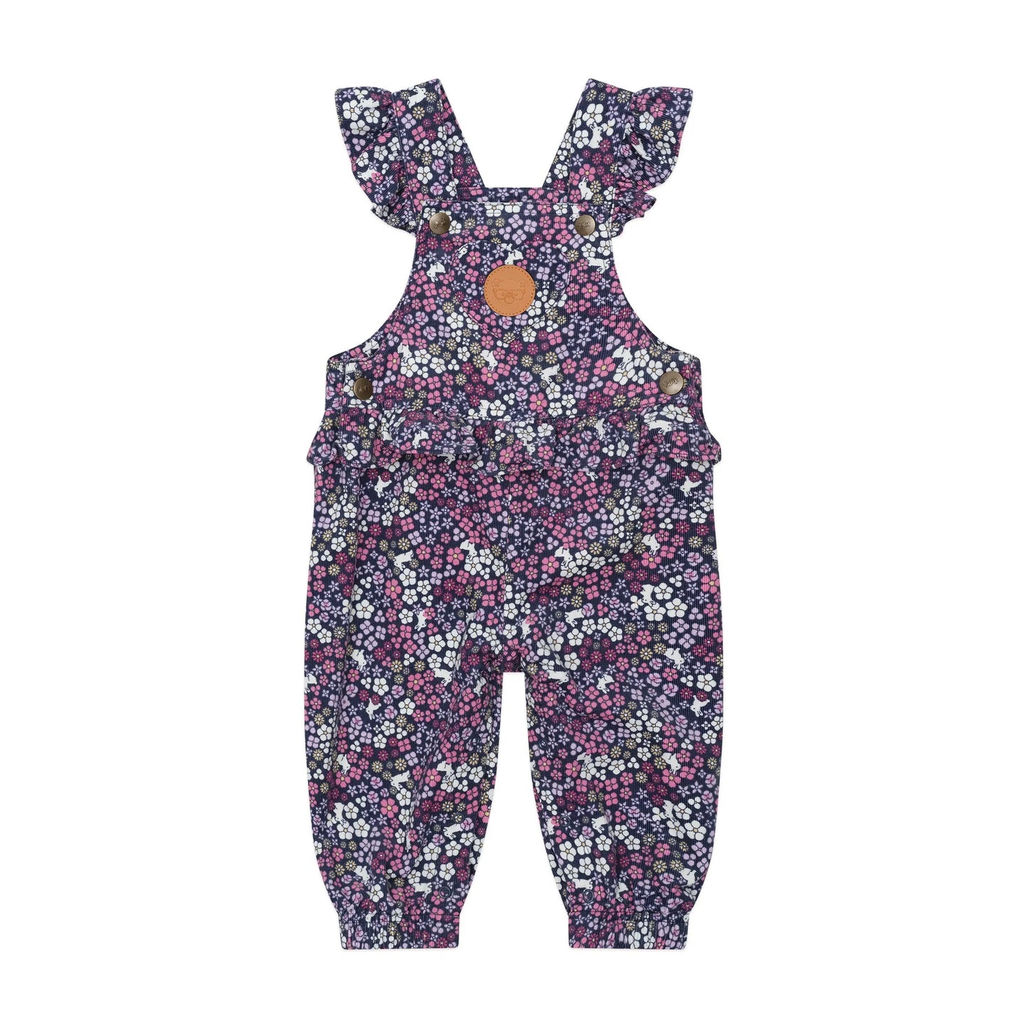 HUX MIDNIGHT FLOWER GARDEN FRILL OVERALL