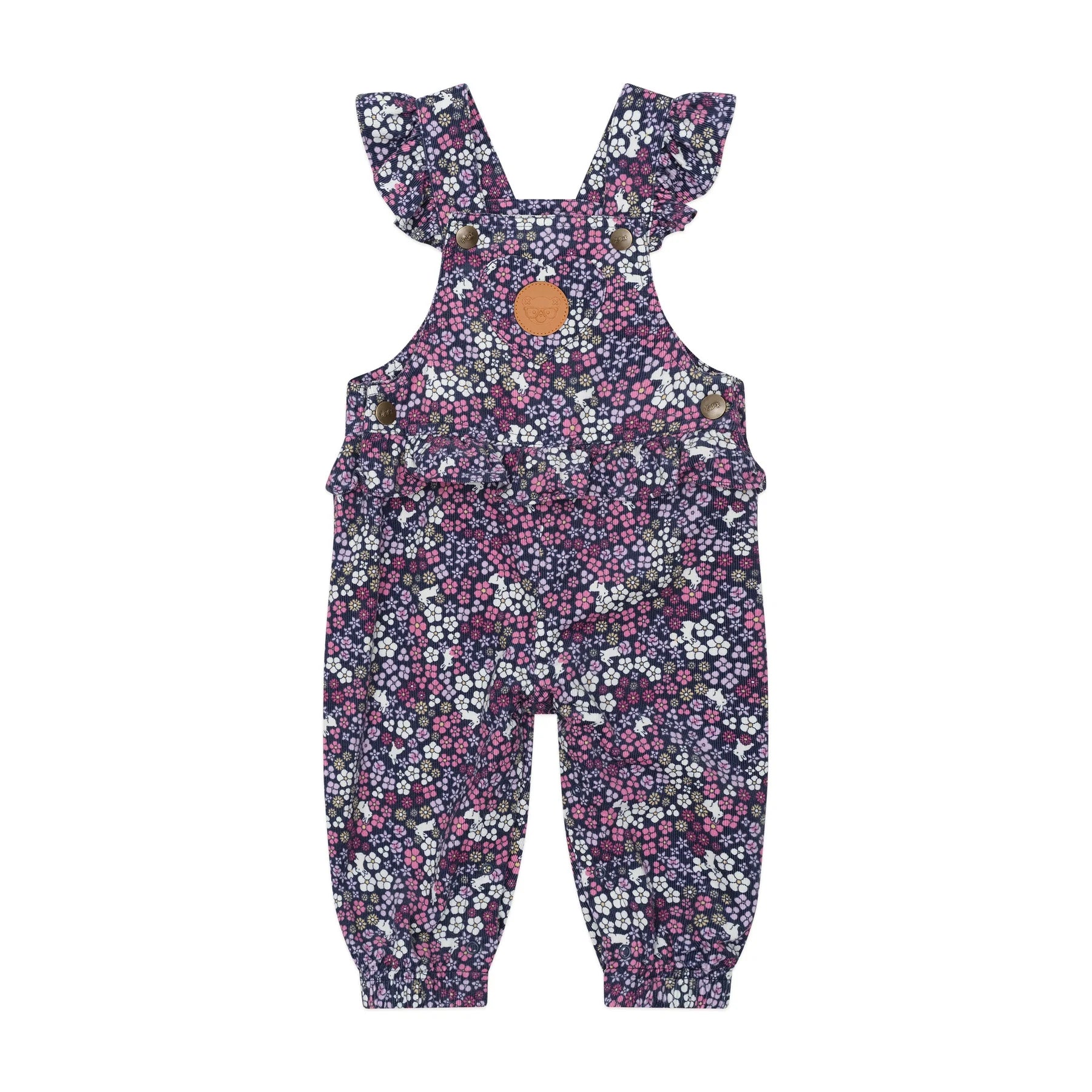 HUX MIDNIGHT FLOWER GARDEN FRILL OVERALL