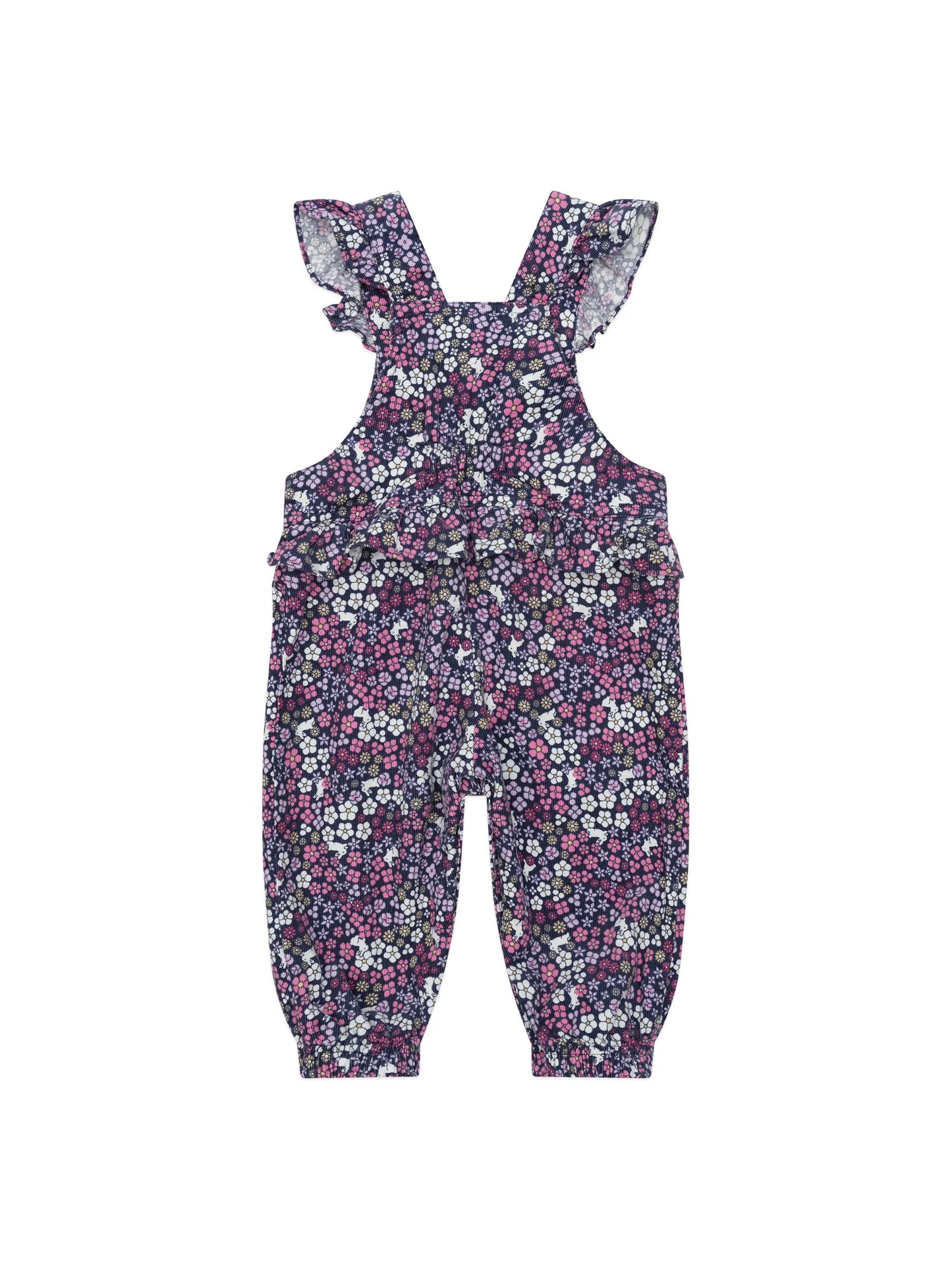 HUX MIDNIGHT FLOWER GARDEN FRILL OVERALL
