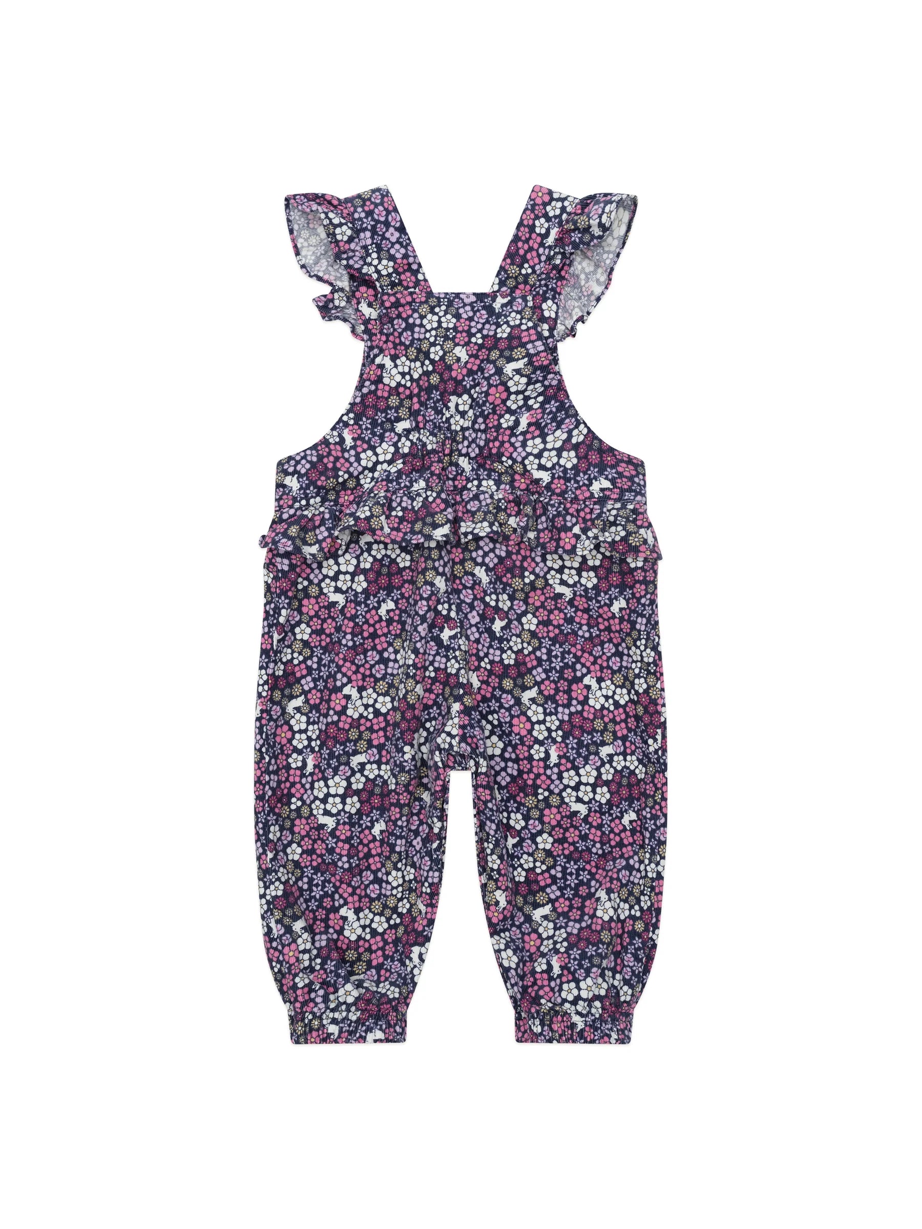 HUX MIDNIGHT FLOWER GARDEN FRILL OVERALL
