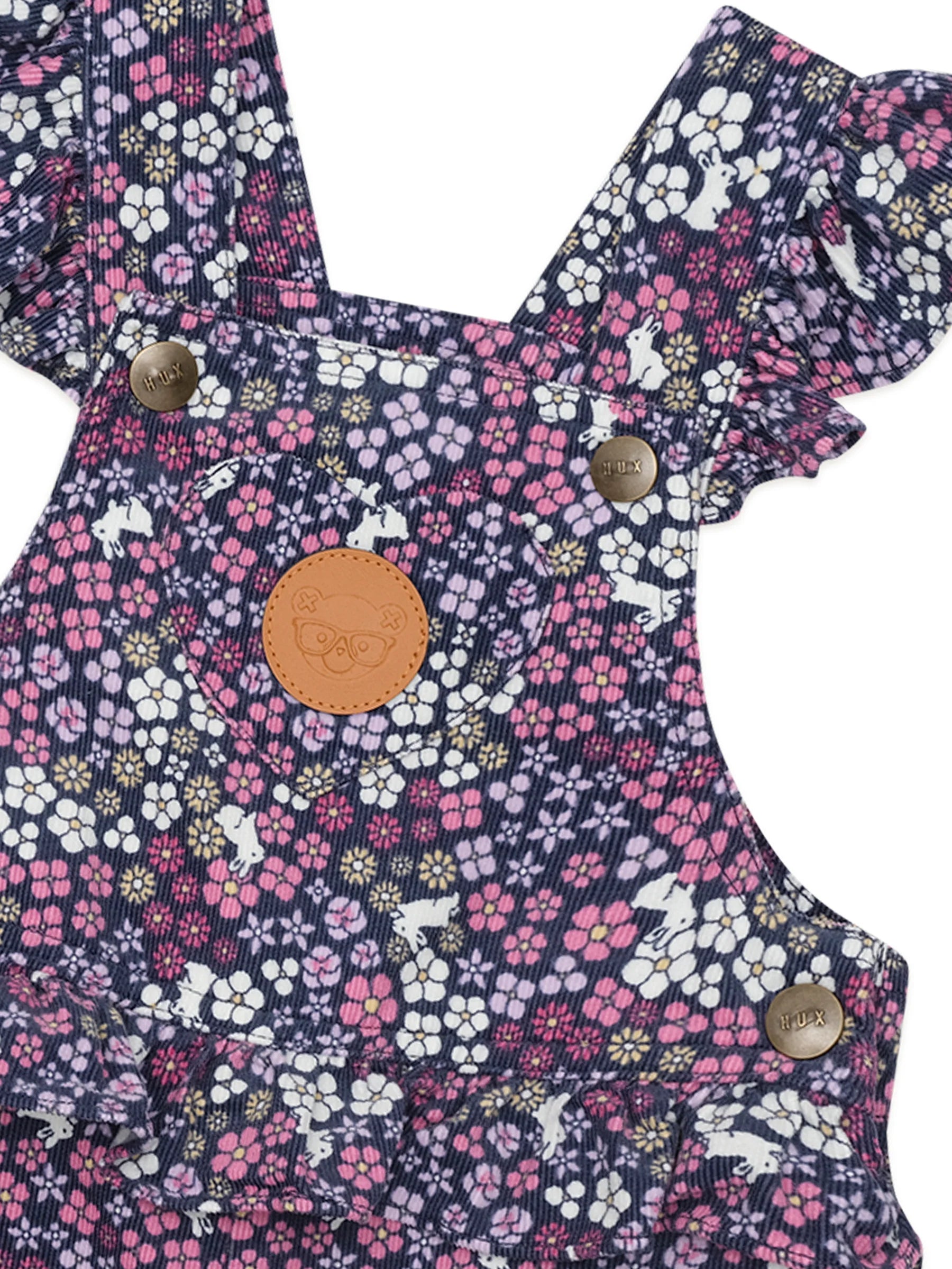 HUX MIDNIGHT FLOWER GARDEN FRILL OVERALL