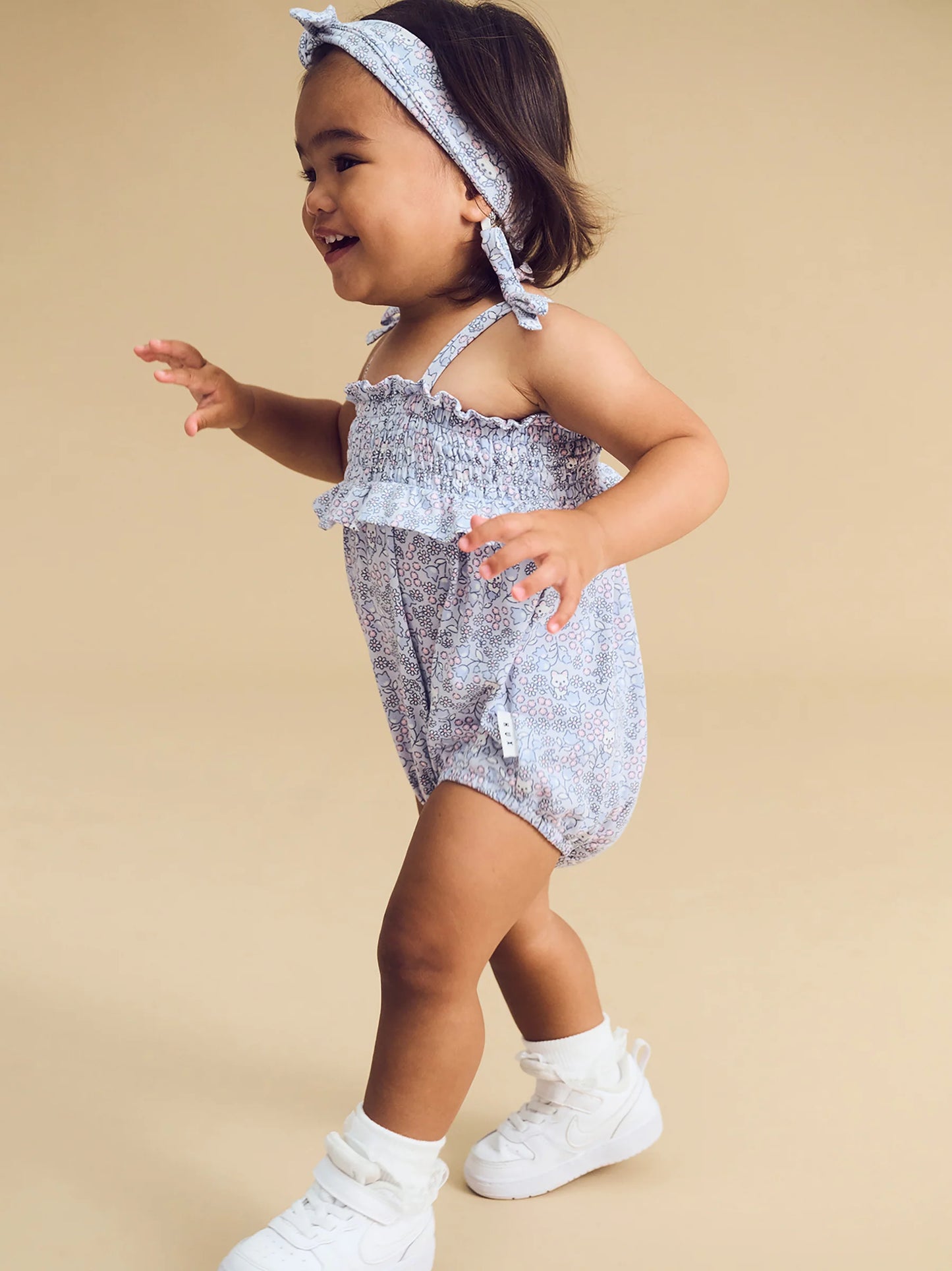 HUX BLUEBELL FLORAL BUBBLE ONESIE