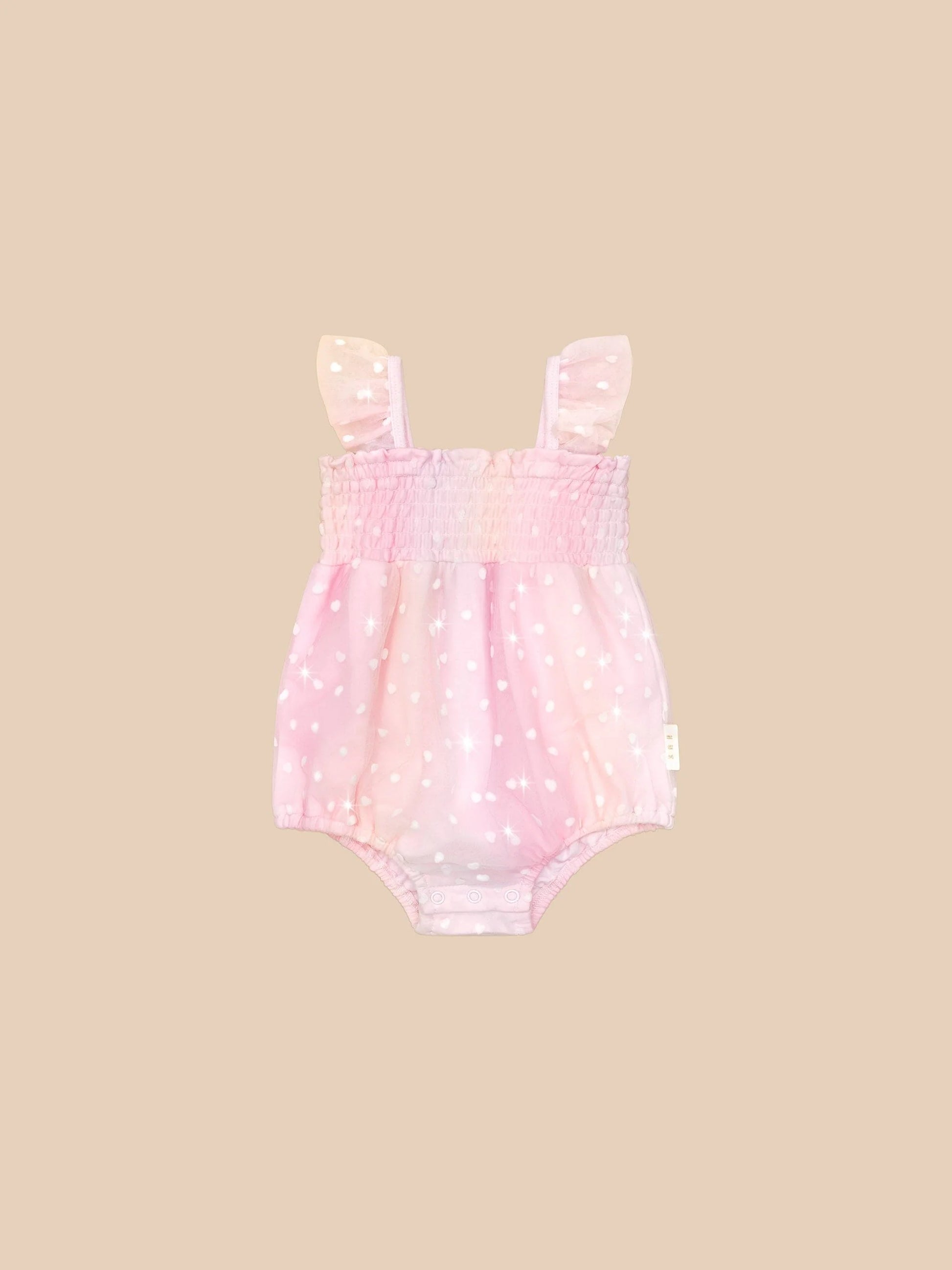 HUX SWEETHEART FRILL TULLE PLAYSUIT