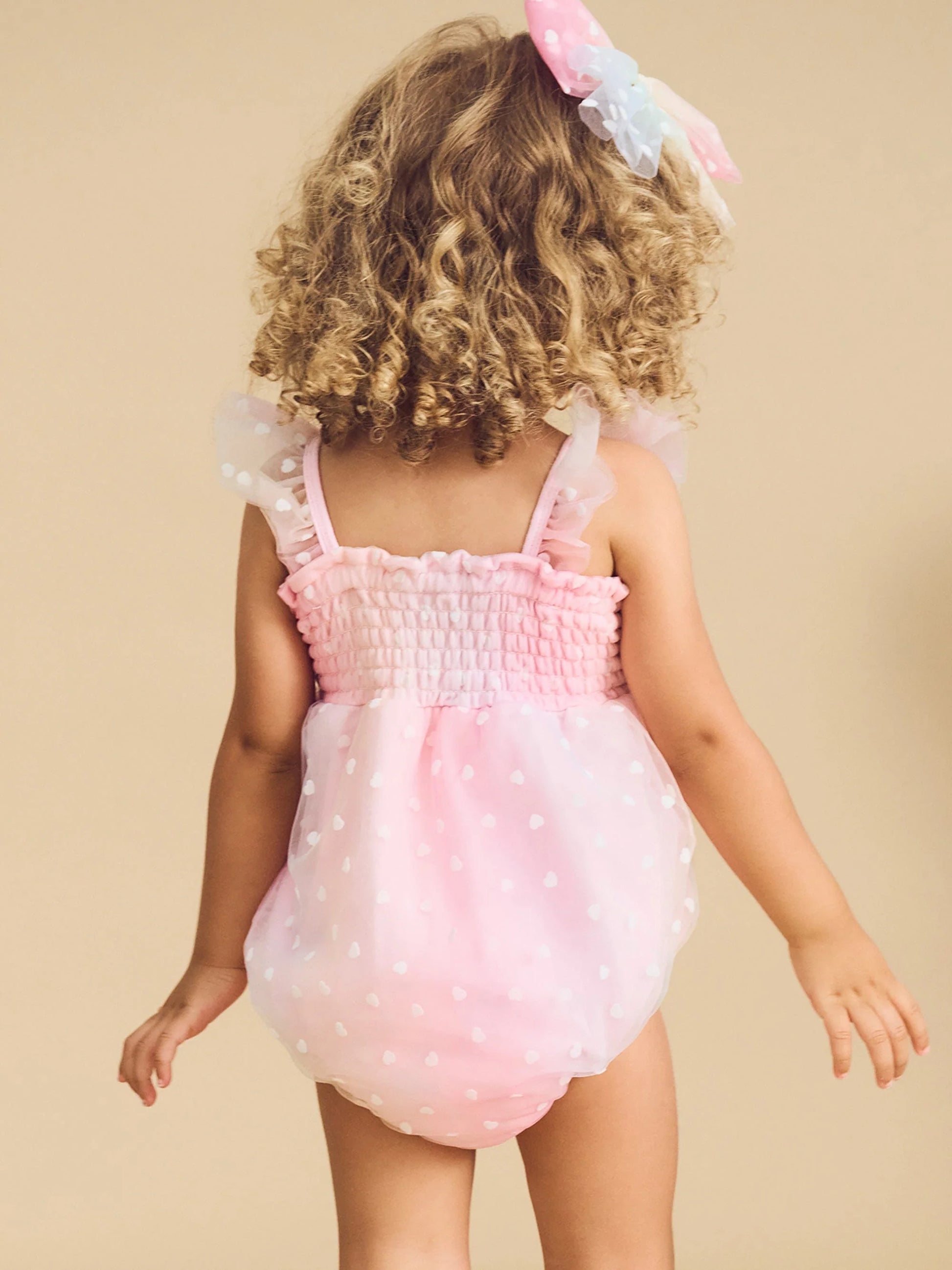 HUX SWEETHEART FRILL TULLE PLAYSUIT