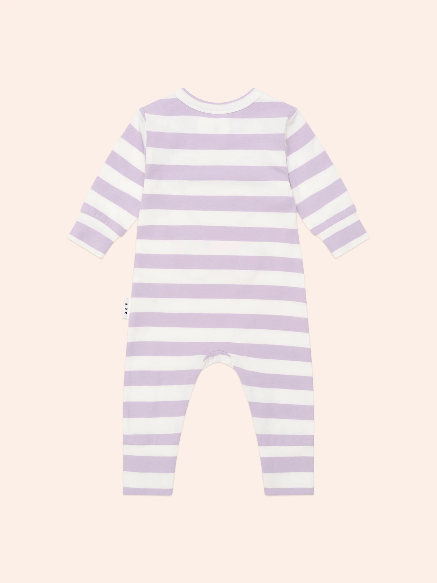 HUX COLLEGE ORCHID STRIPE ROMPER