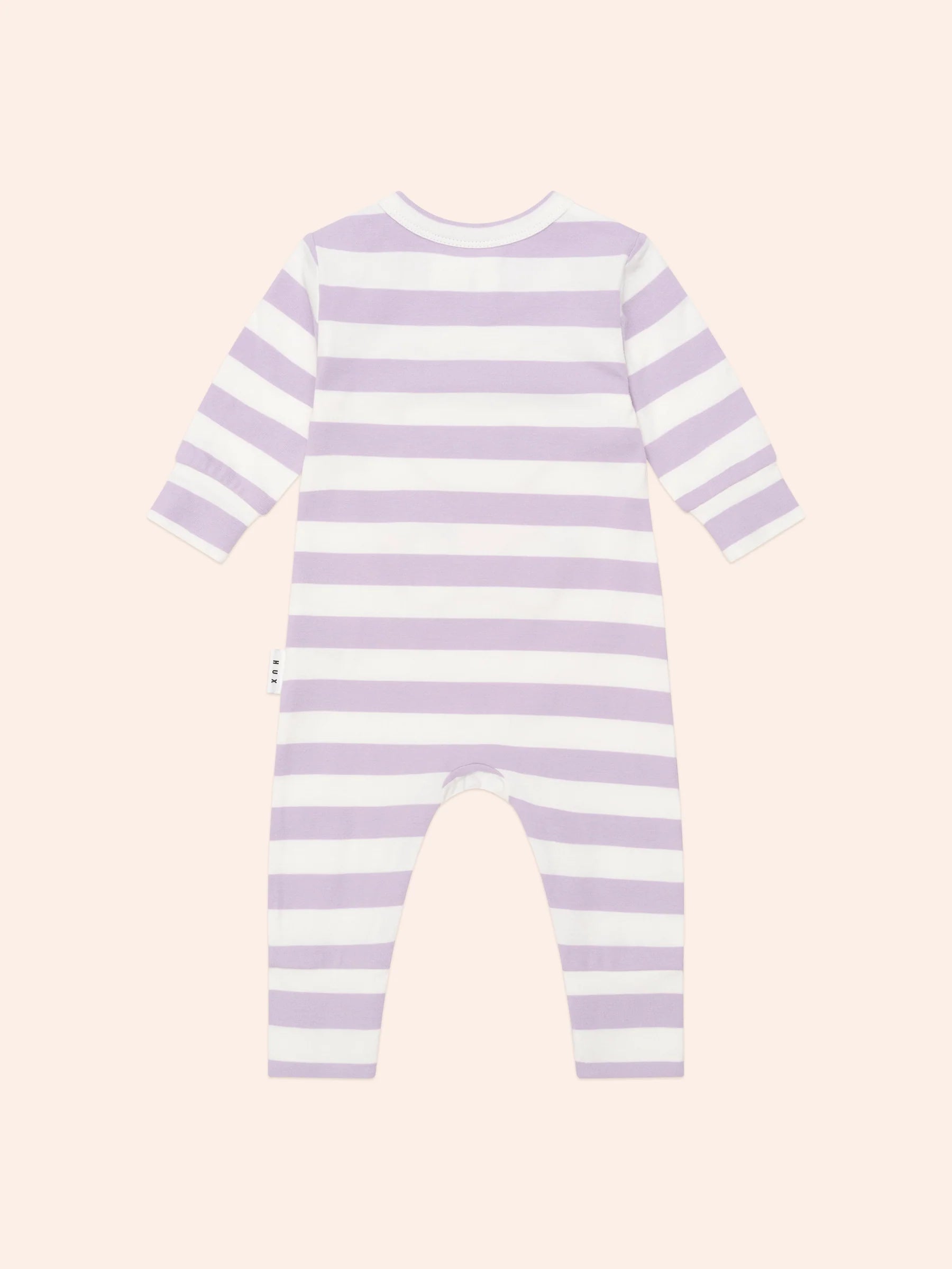 HUX COLLEGE ORCHID STRIPE ROMPER