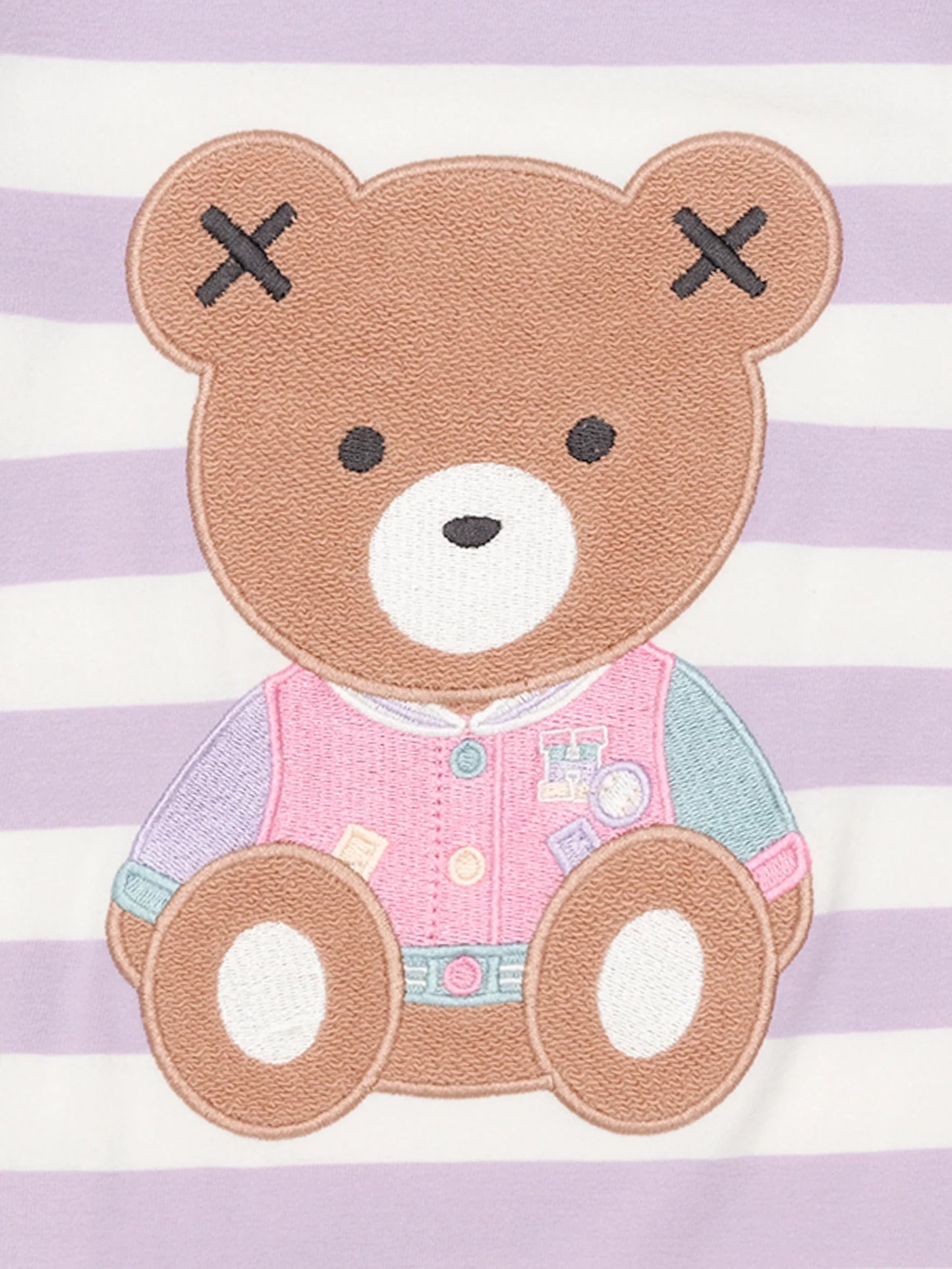 HUX COLLEGE ORCHID STRIPE ROMPER