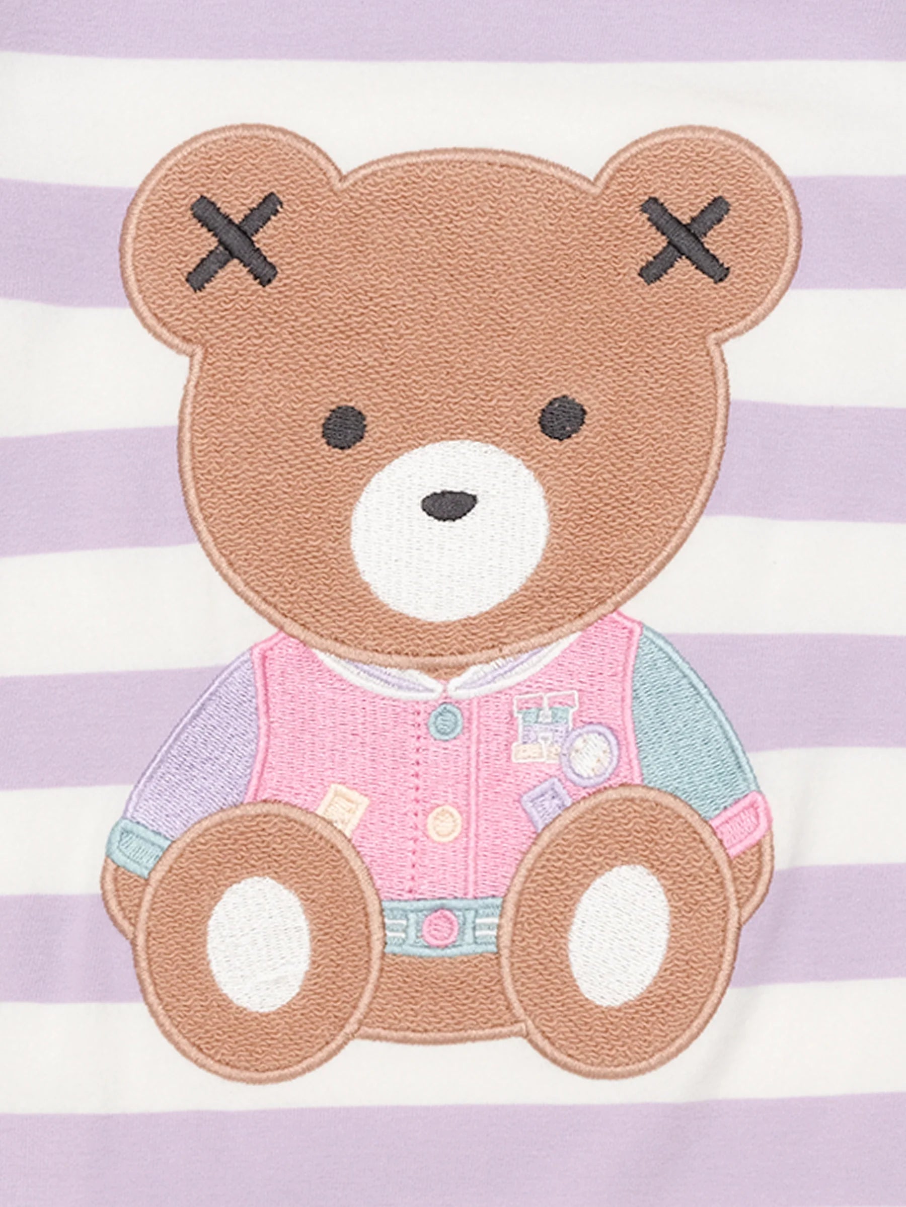 HUX COLLEGE ORCHID STRIPE ROMPER