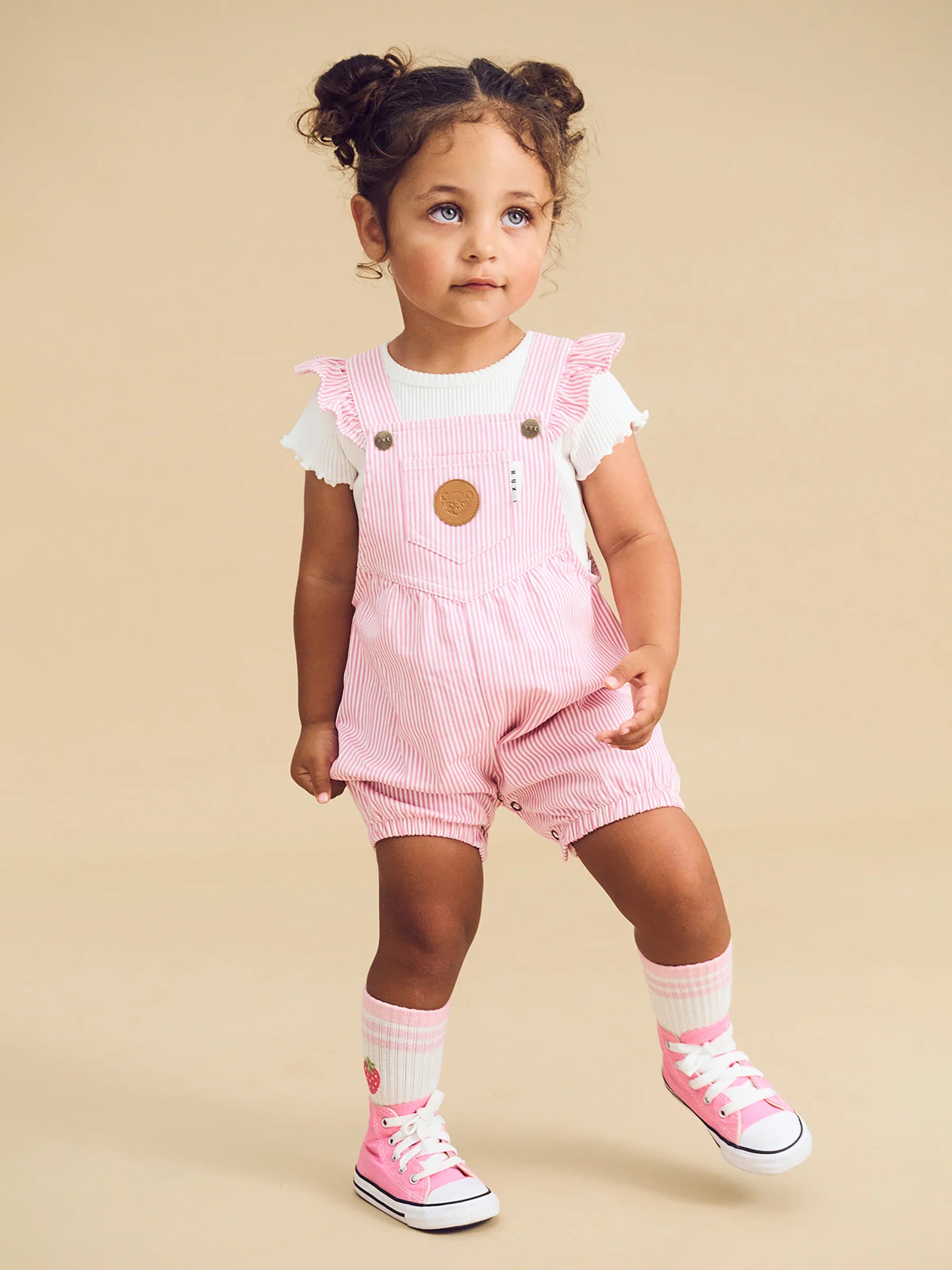 HUX CANDY STRIPE BUBBLE ONESIE