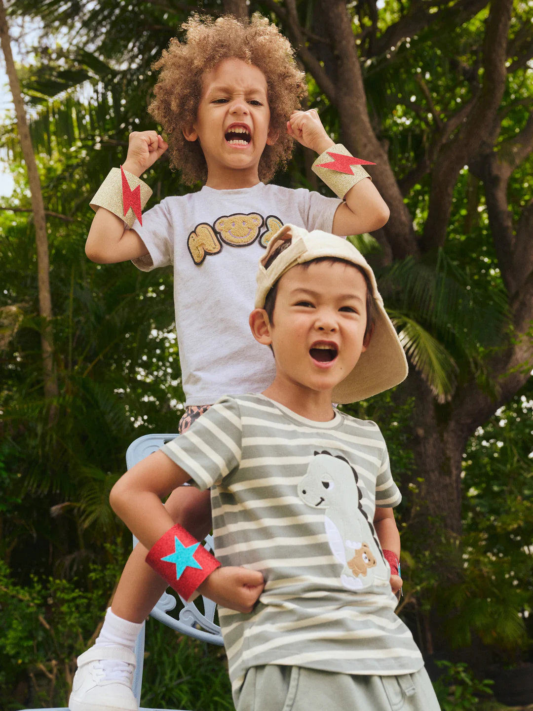 HUX DINOSTRIPED T-SHIRT