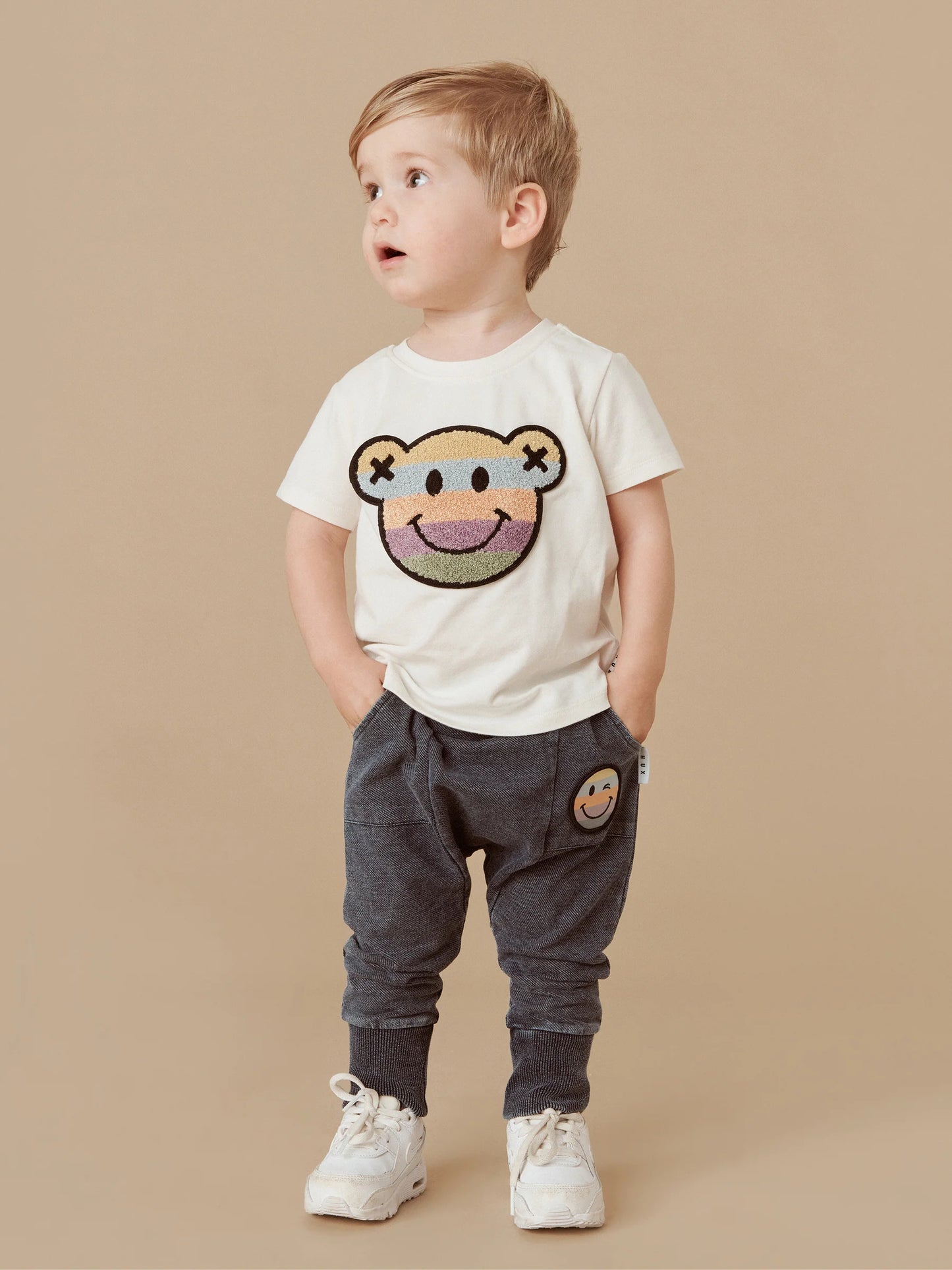 HUX RAINBOW SMILE BEAR T-SHIRT