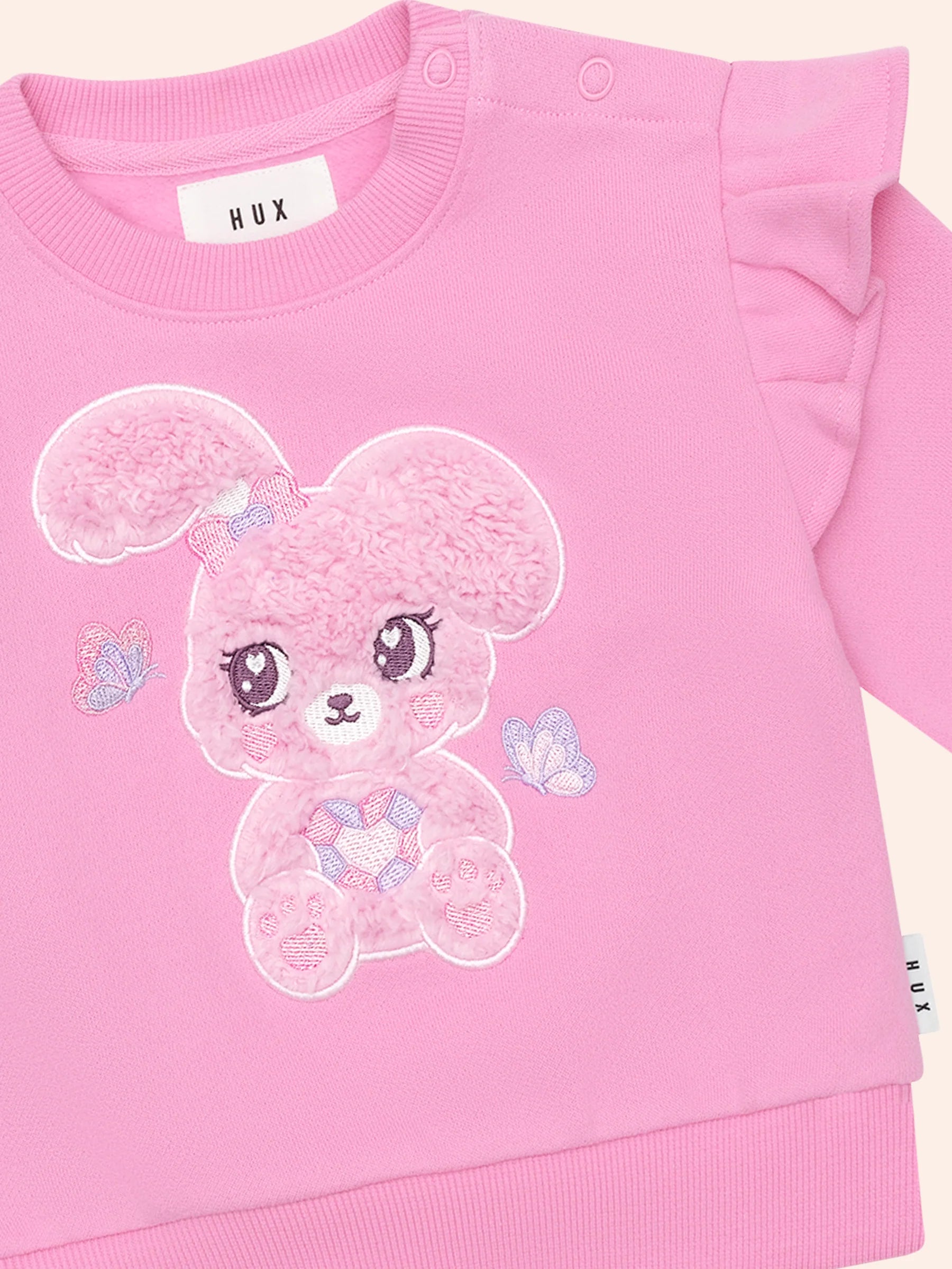 HUX BUNNY GEM FRILL SWEATSHIRT