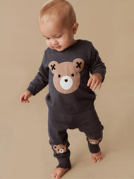 HUXBEAR HEAD KNIT JUMPER