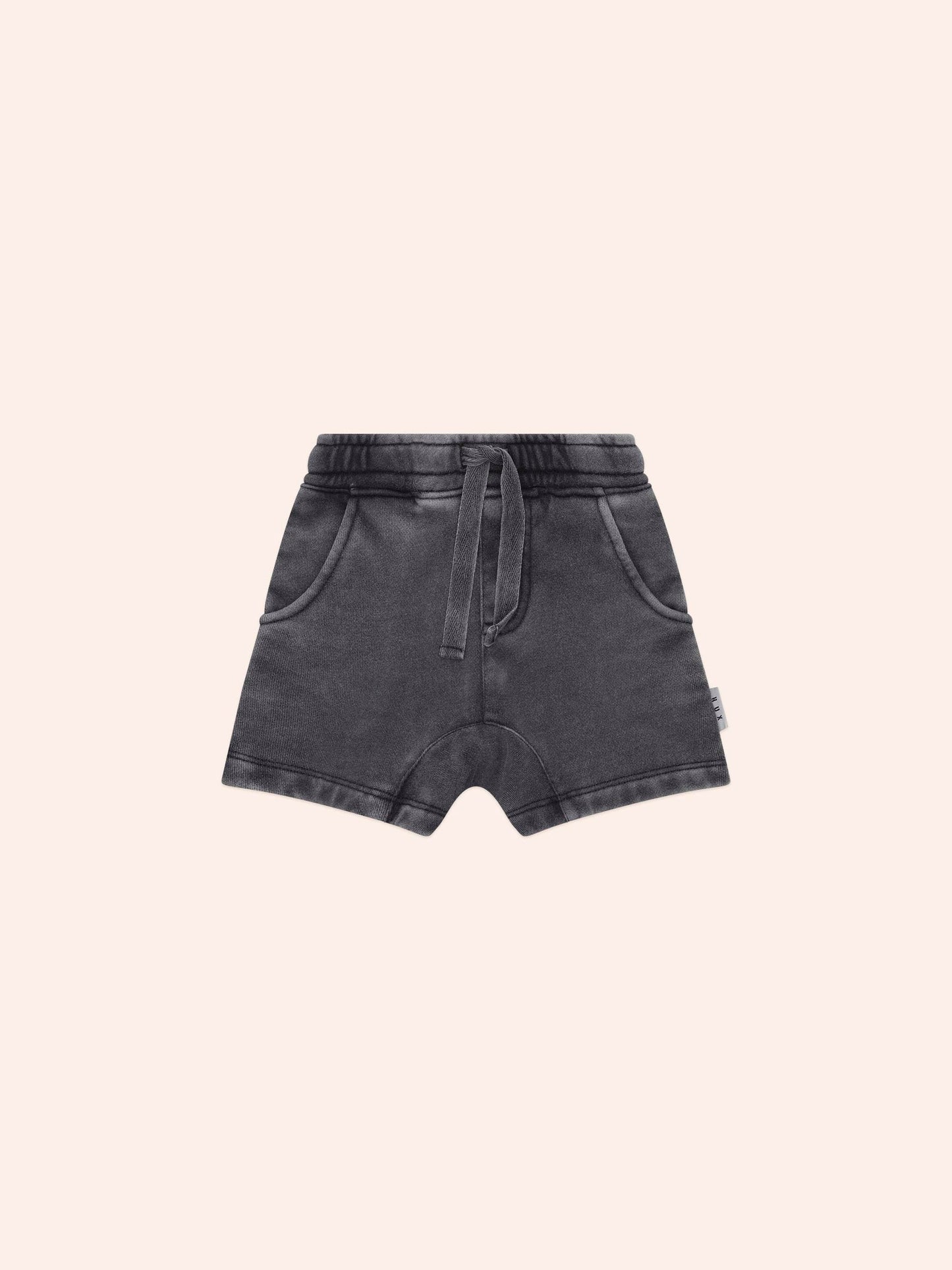 HUX VINTAGE BLACK SLOUCH SHORTS