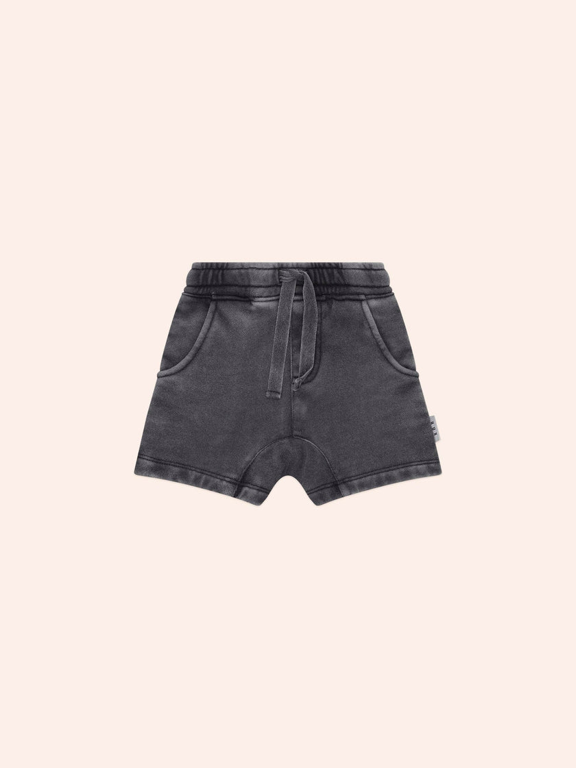 HUX VINTAGE BLACK SLOUCH SHORTS
