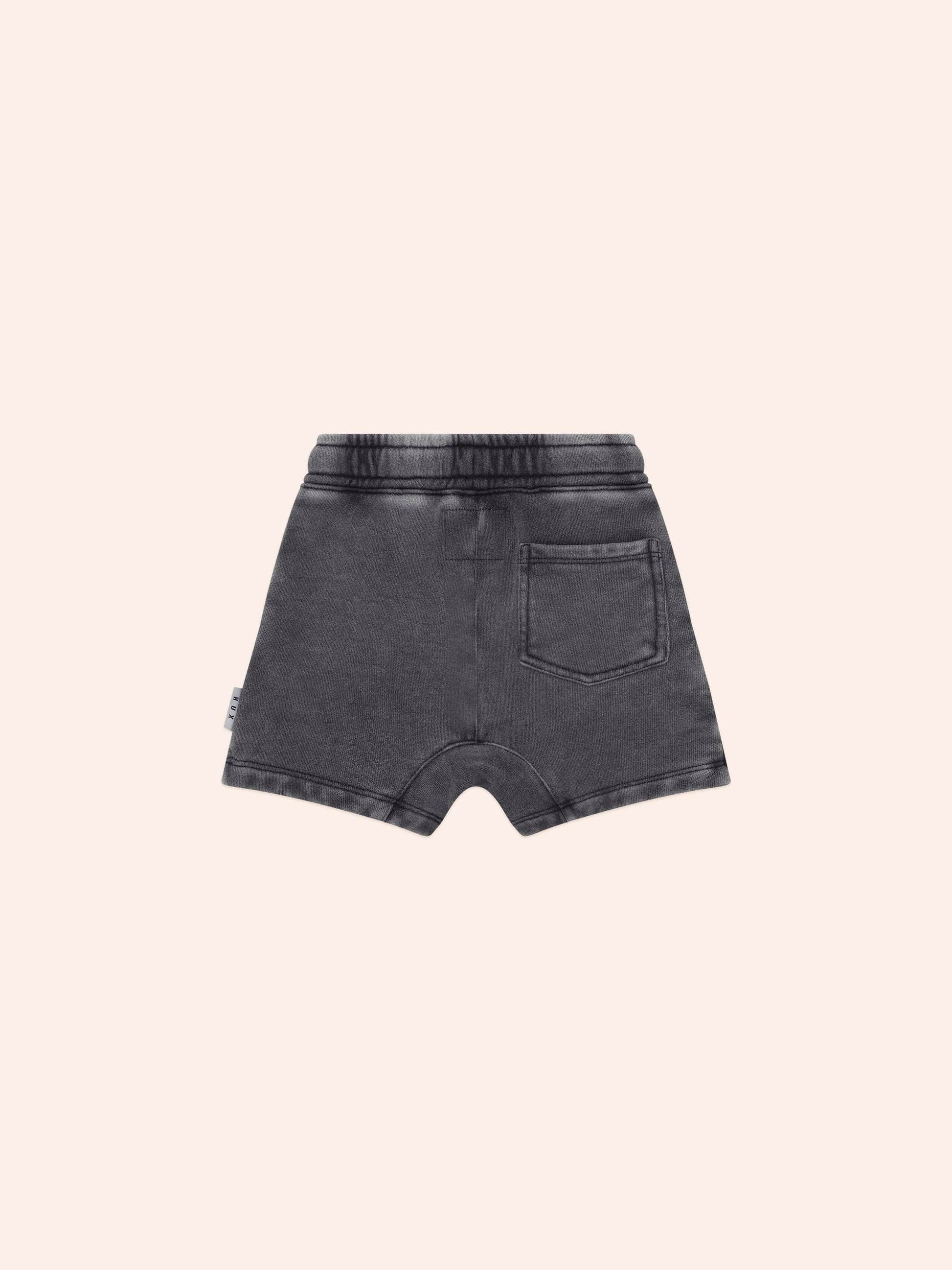 HUX VINTAGE BLACK SLOUCH SHORTS