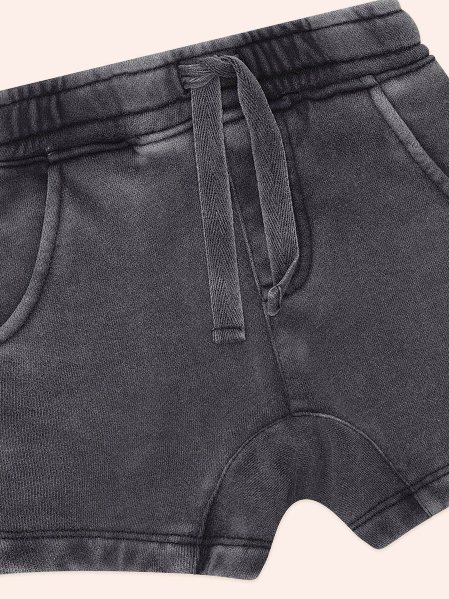 HUX VINTAGE BLACK SLOUCH SHORTS