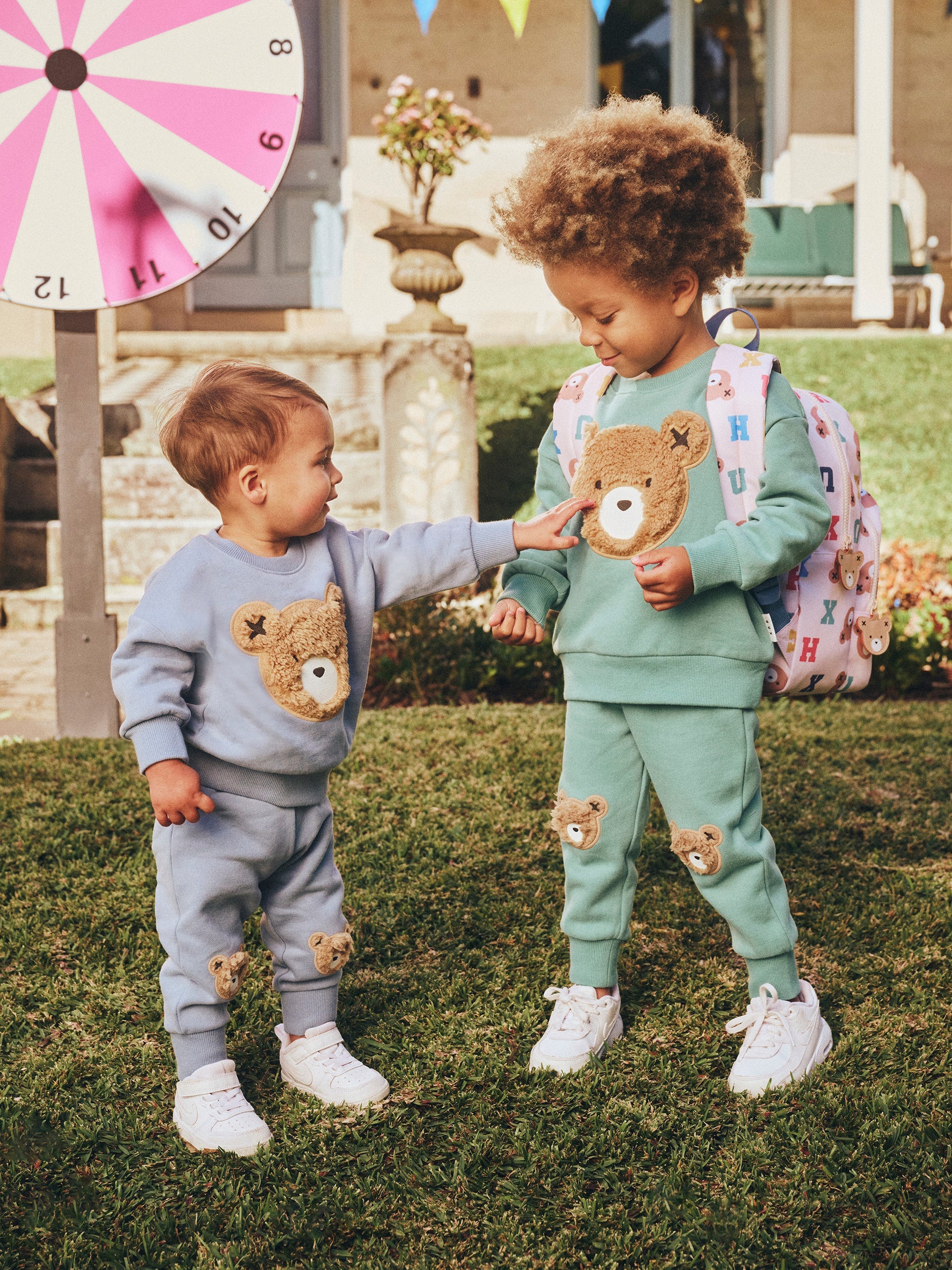 STONE BLUE FURRY HUXBEAR SWEATSHIRT