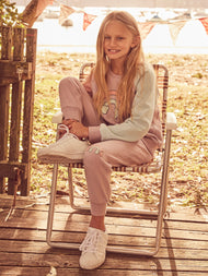 HUX RAIN BOW KNEE RETRO TRACK PANT