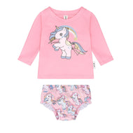 HUX RAINBOW UNICORN SWIM SET