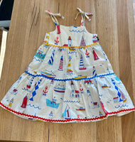 RYB HIGH SEAS TIERED DRESS